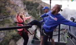 蹦极视频,蹦极惊险瞬间回顾